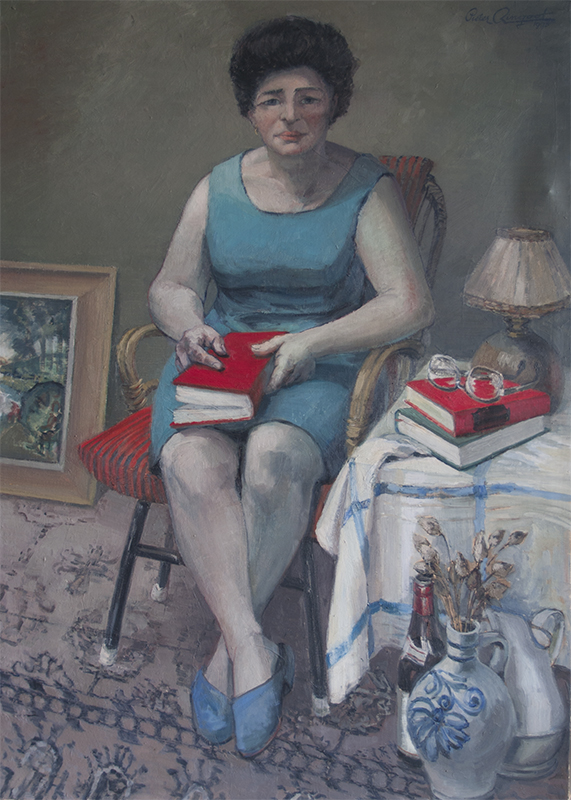 Maria Verdoodt the wife of Pieter Ringoot - Oil painting