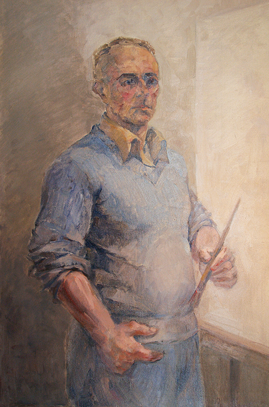 Self portrait  Of Pieter Ringoot - oil painting