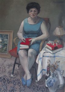 Maria Verdoodt, vrouw van Pieter Ringoot. olieverf op doek.